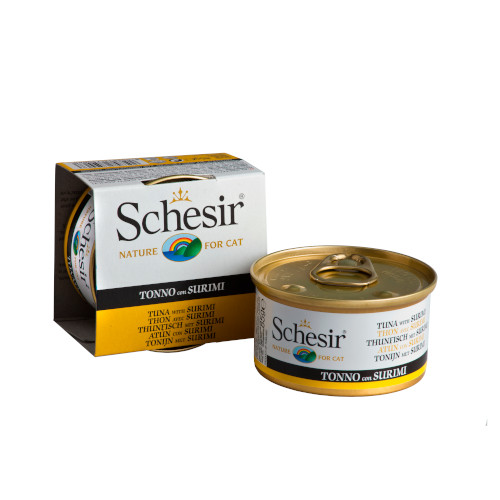 Schesir Tuna with Surimi in Jelly Canned Cat Food (85G)