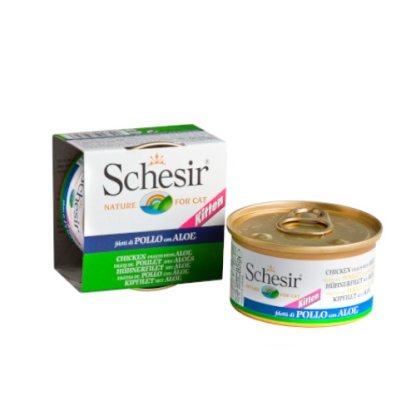 Schesir Chicken Fillet with Aloe Canned Kitten Food (85G)