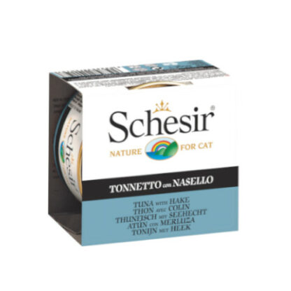 Schesir Tuna with Hake in Jelly Canned Cat Food (85G)