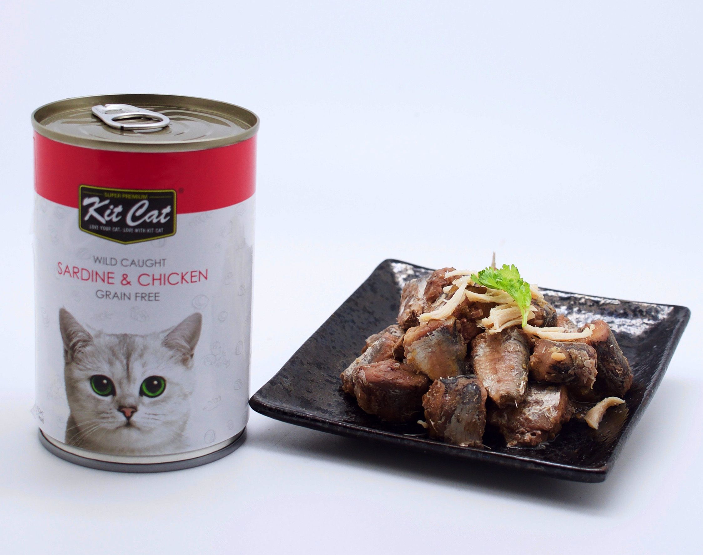 Kit Cat Wild Pacific Sardine With Tender Chicken Canned Cat Food - Image 2