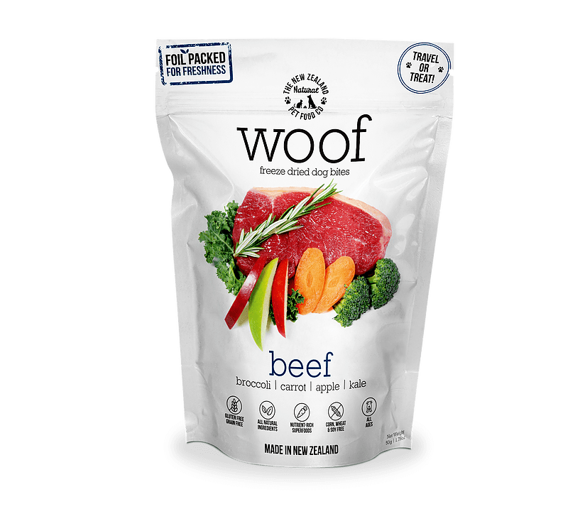 Woof Freeze Dried Dog Treats - Beef