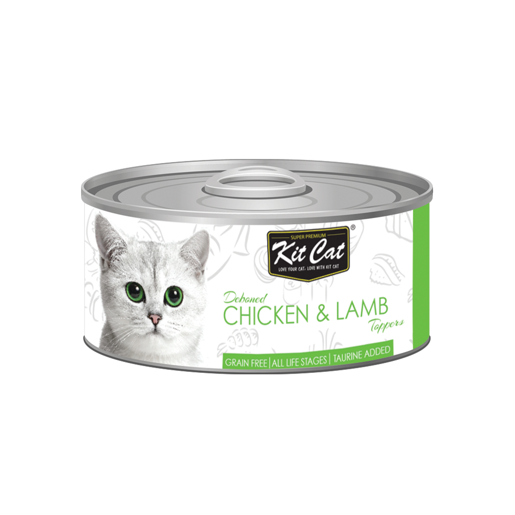Kit Cat Canned Cat Food - Deboned Chicken & Lamb Toppers