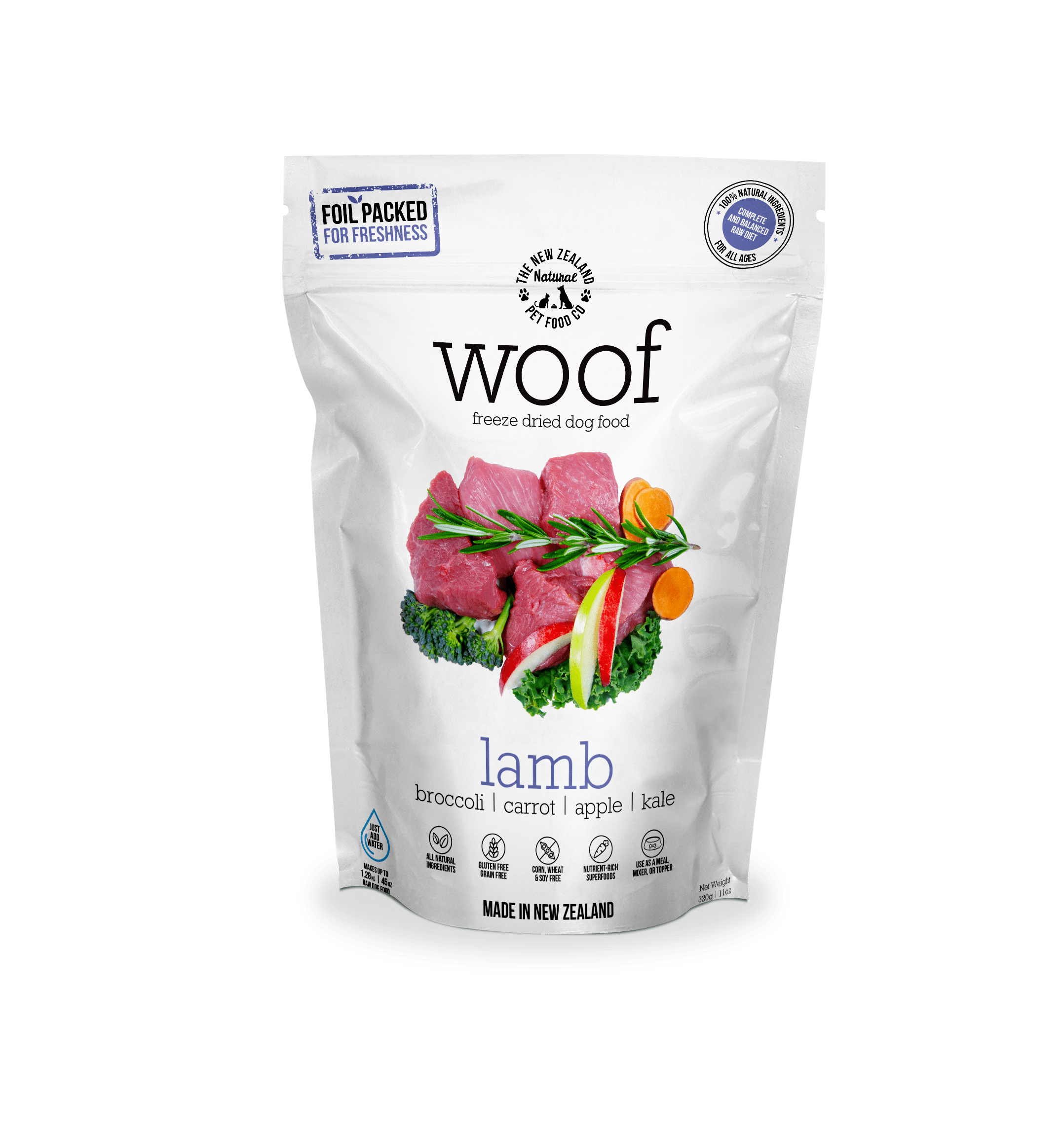 Woof Freeze Dried Dog Food - Lamb