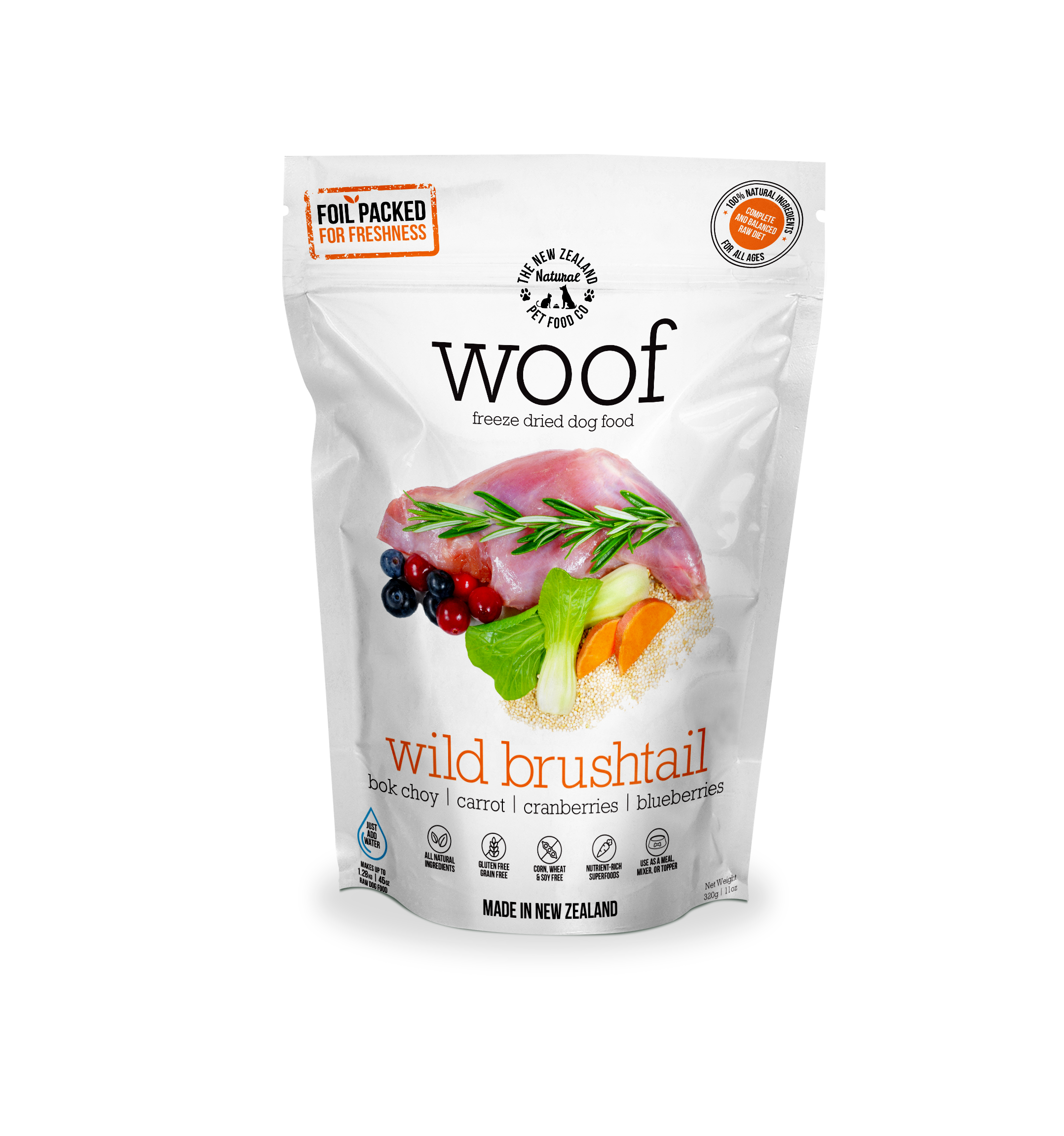 Woof Freeze Dried Dog Food - Wild Brushtail