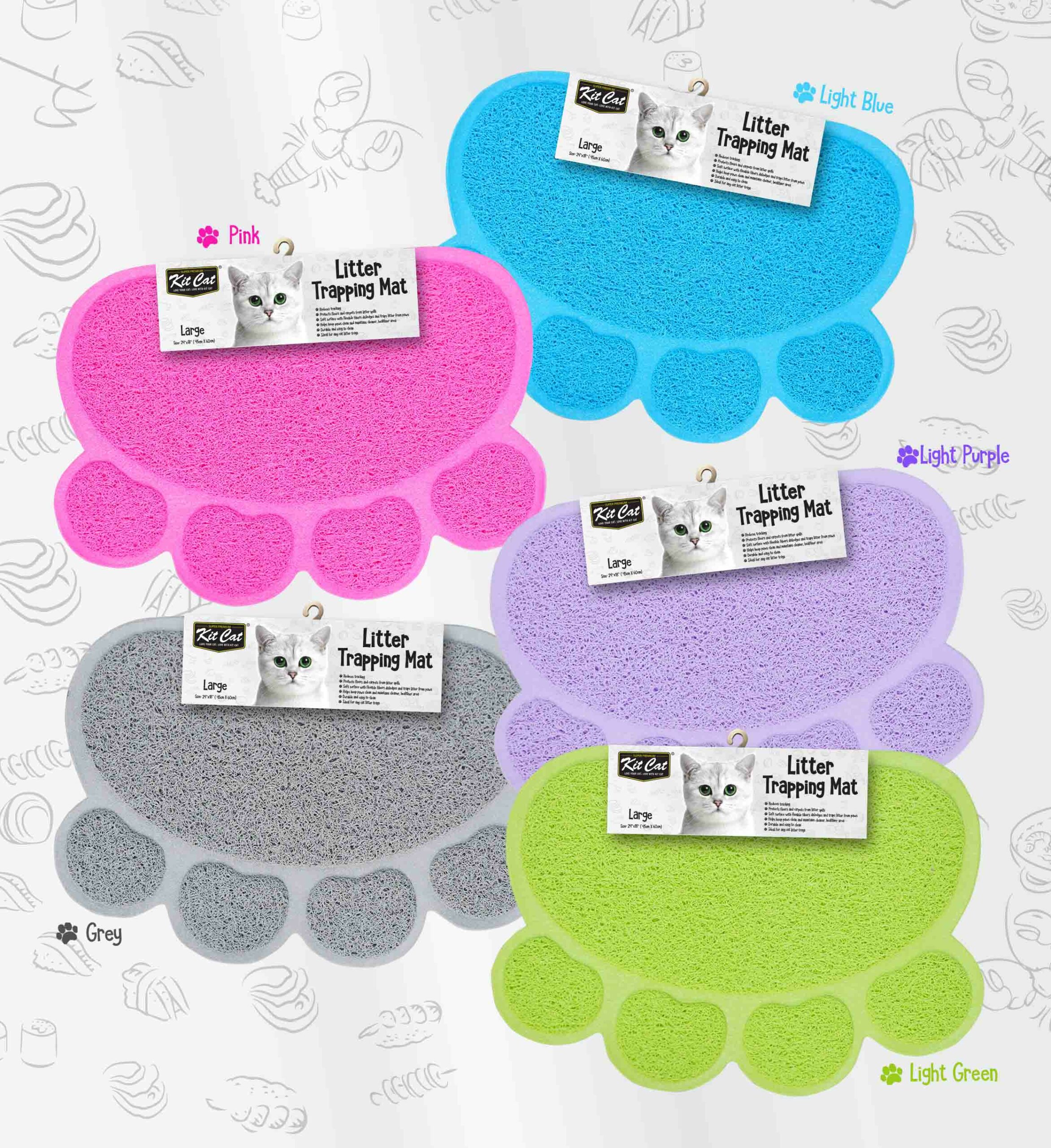 Kit Cat Litter Trapping Mat For Cat