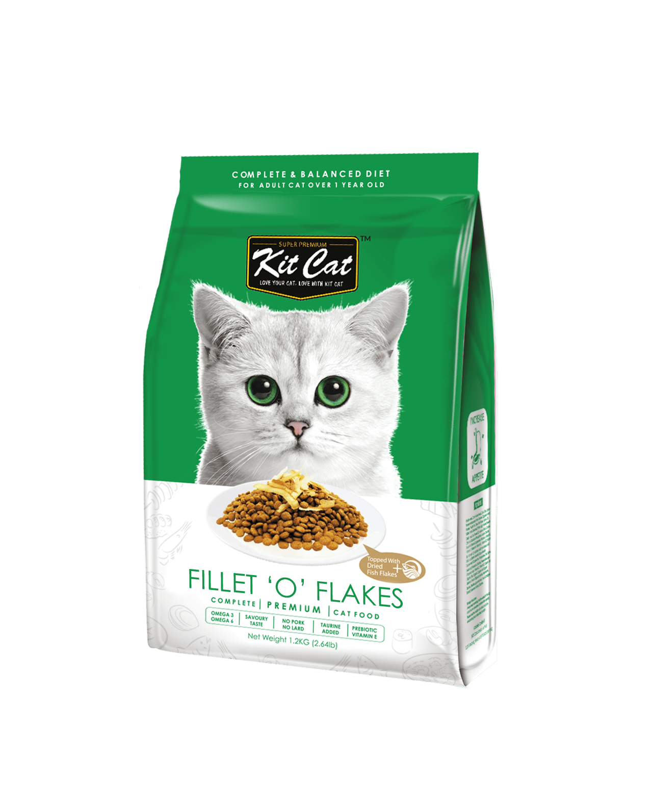 Kit Cat Premium Dry Cat Food - Fillet O Flake - Image 2