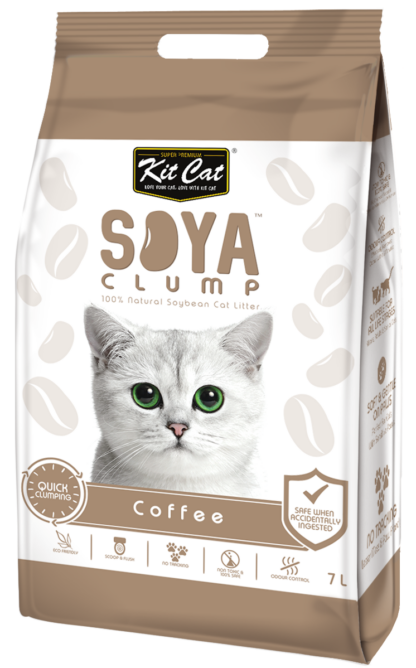 Kit Cat Soy Clump Cat Litter 7L - Coffee