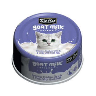 Kit Cat Canned Cat Food - Boneless Chicken Shreds & Crab With Goat Milk