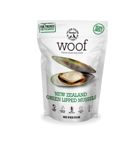 Woof Freeze Dried Dog Treats – New Zealand Green Lipped Mussels