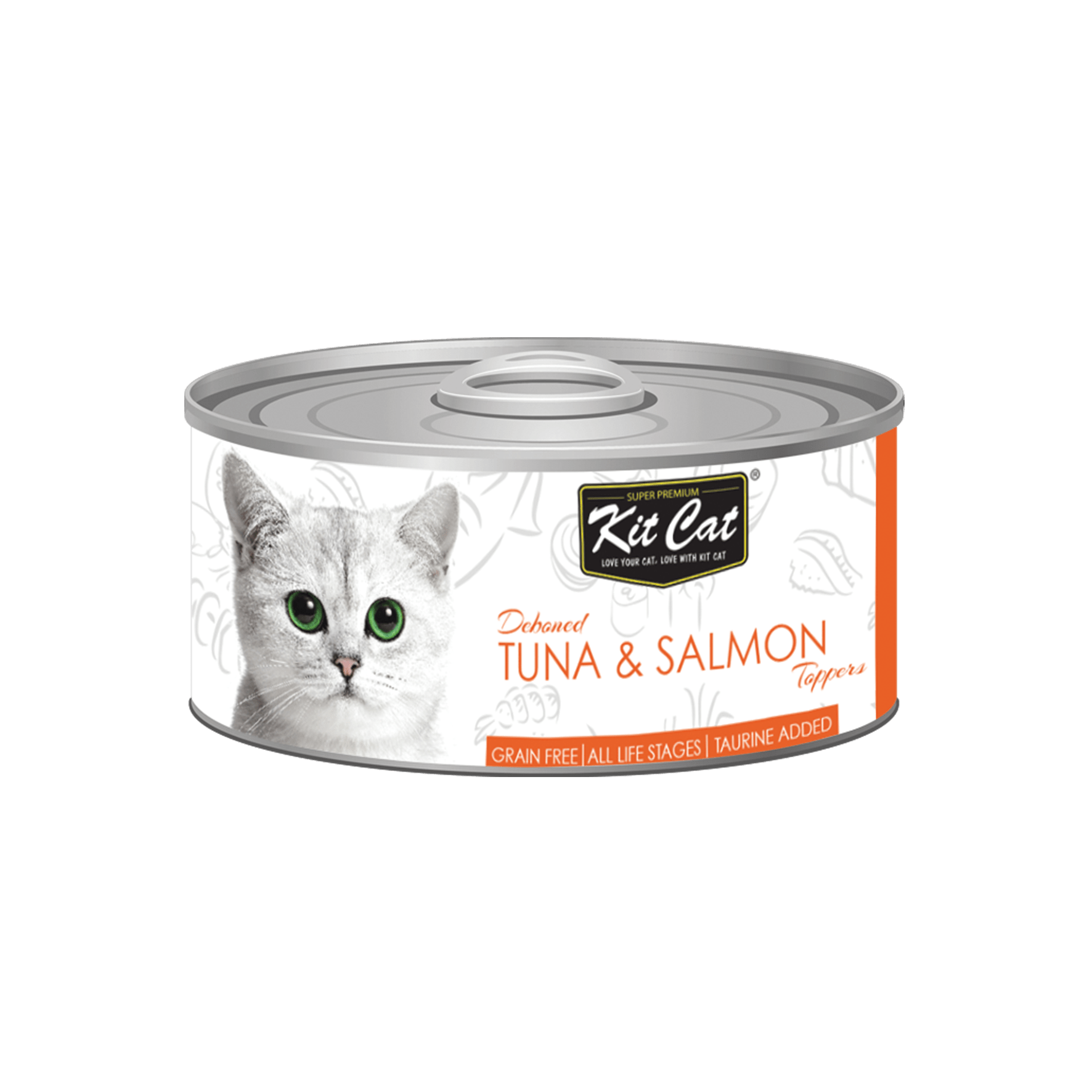 Kit Cat Canned Cat Food Deboned Tuna & Salmon Toppers aPetMart