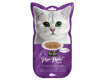 Kit Cat Purr Puree Plus  Cat Treat - Collagen Care (Tuna & Collagen)