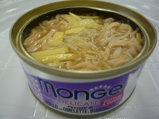 Monge Delicate Cat Wet Food - Chicken with Omelette 80g x 24cans - Image 2