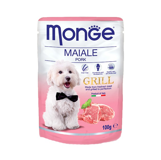 Monge Grill Pouch Dog Food - Grill Pork