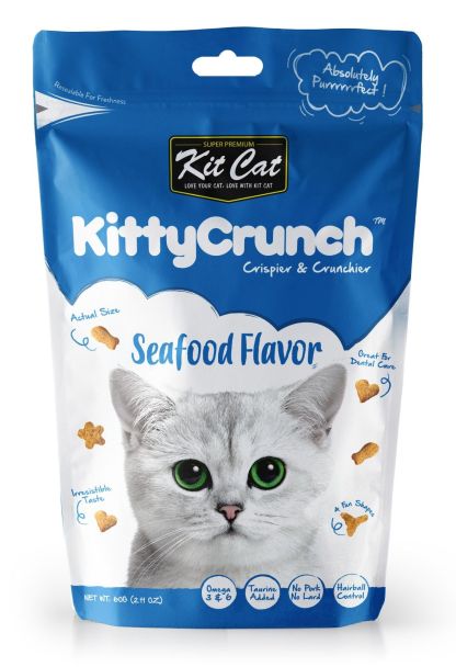 Kit Cat Kitty Crunch Cat Treat - Seafood Flavour