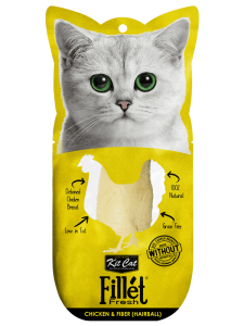 Kit Cat Fillet Fresh Cat Treat – Chicken & Fiber (Hairball)