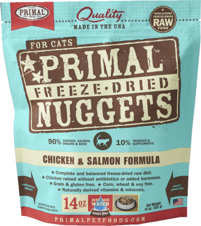 Primal Freeze Dried Nuggets for Cats - Chicken & Salmon