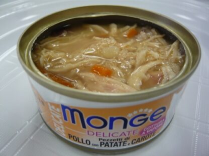 Monge Delicate Cat Wet Food - Chicken, Carrots And Potatoes 80g x 24cans - Image 3