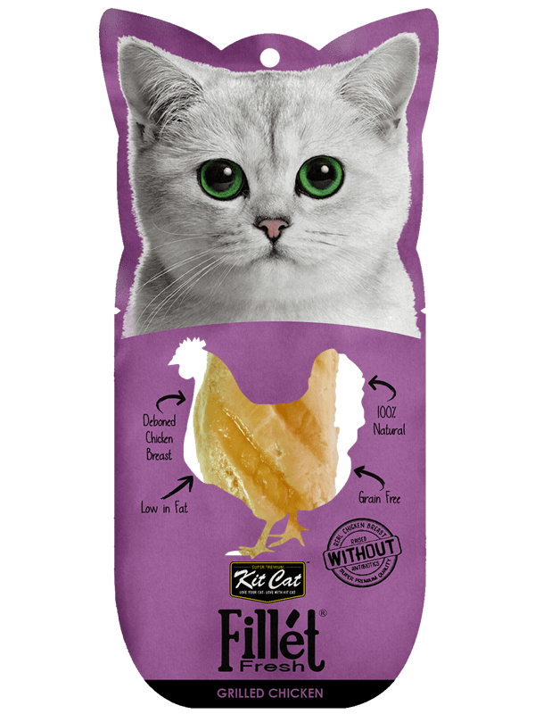 Kit Cat Fillet Fresh Cat Treat - Grilled Chicken