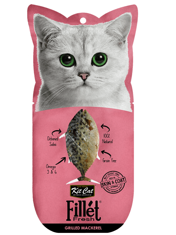 Kit Cat Fillet Fresh Cat Treat - Grilled Mackerel