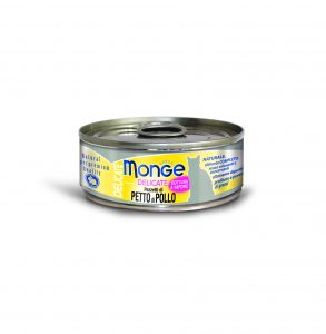 Monge Delicate Cat Wet Food – Chicken 80g x 24cans