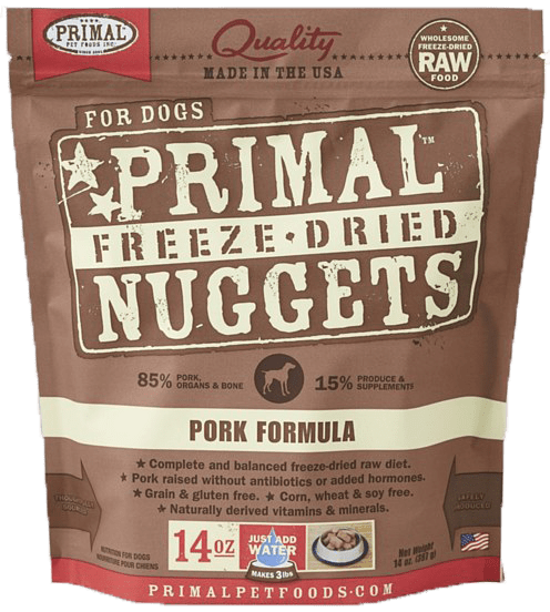 Primal Freeze-Dried Nuggets for Dogs - Pork Formula