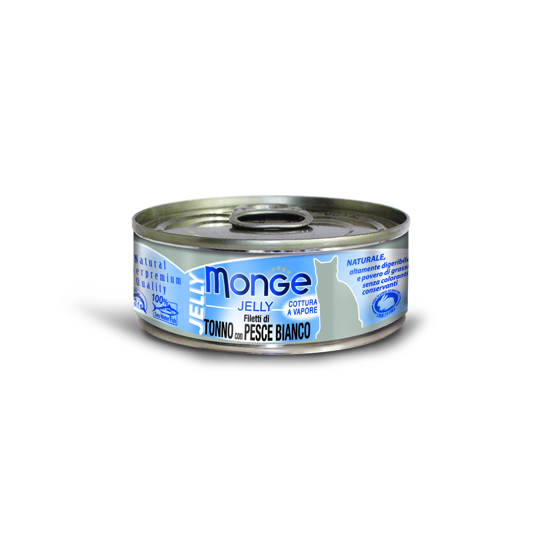 Monge Jelly Cat Wet Food - Yellowfin Tuna with Sea Bream 80g x24 cans