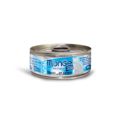 Monge Natural Cat Wet Food - Atlantic Tuna 80g x24 cans