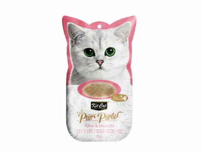 Kit Cat Purr Puree Cat Treat - Tuna & Salmon