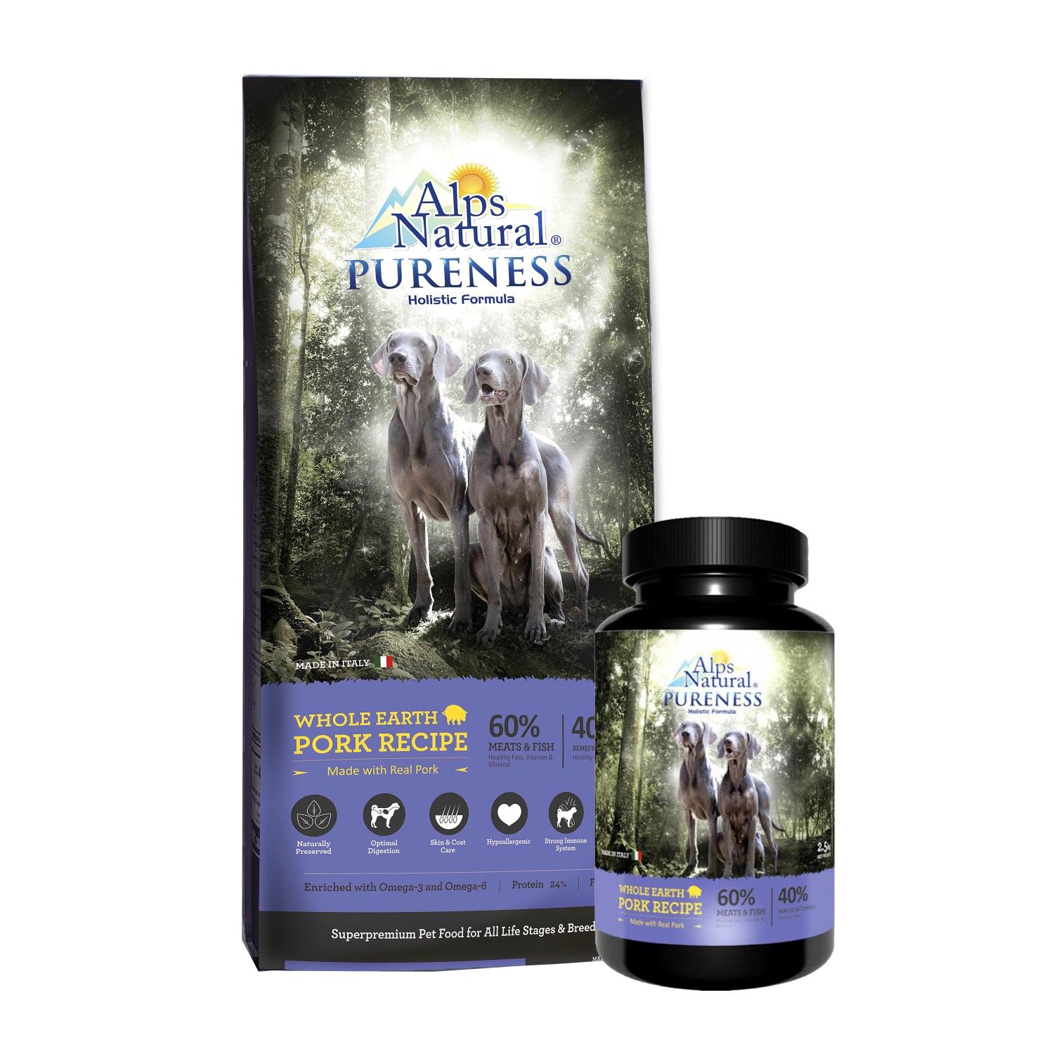 Alps Natural Pureness Dry Dog Food - Whole Earth Pork Recipe