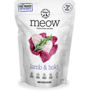 MEOW Freeze Dried Cat Treats 50g – Lamb & Hoki