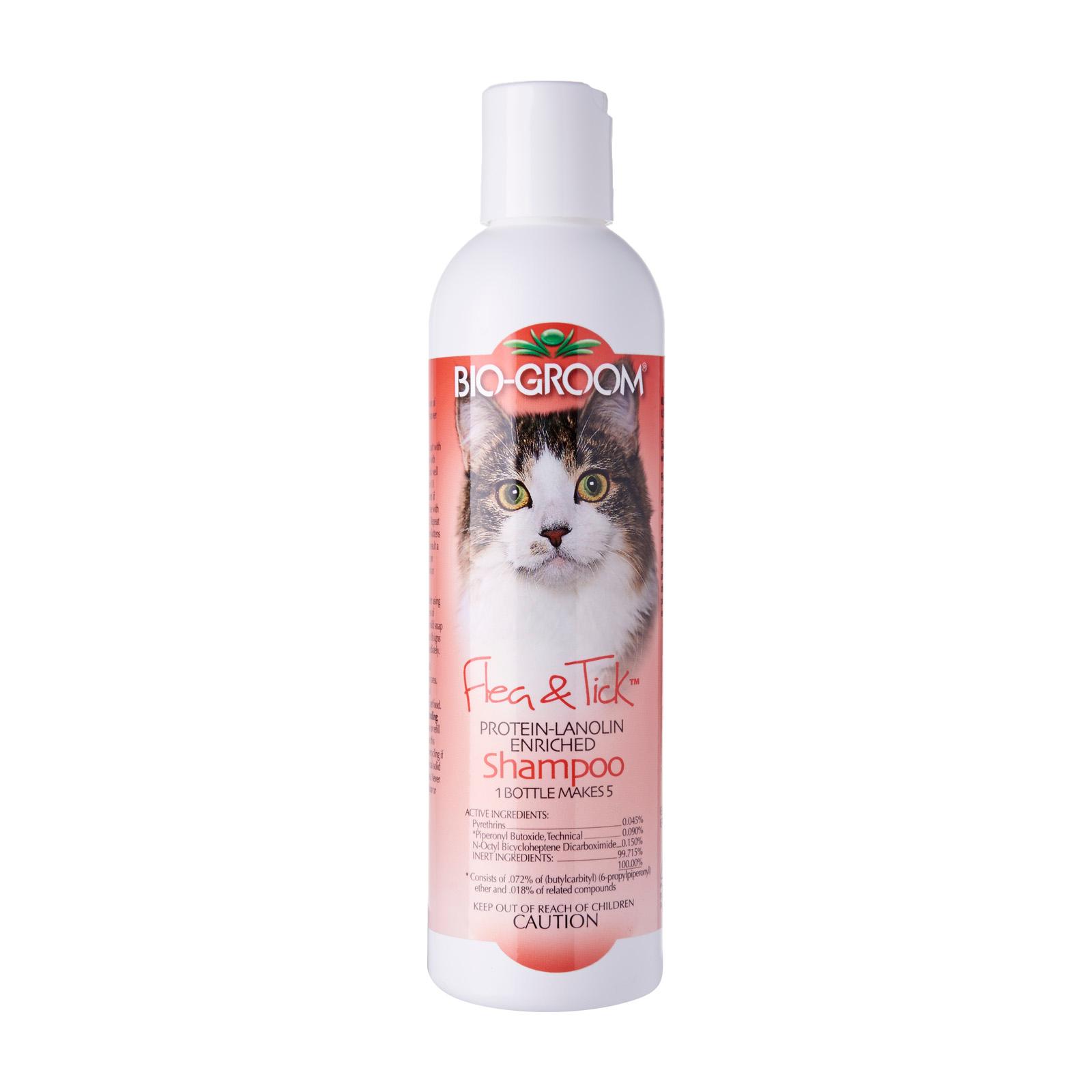 Biogroom Flea & Tick - Protein-Lanolin Enriched Cat Shampoo (8 oz)
