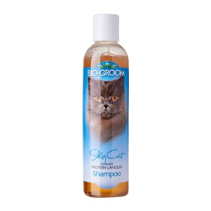 Biogroom Silky Cat - Tearless Protein-Lanolin Cat Shampoo (8 oz)