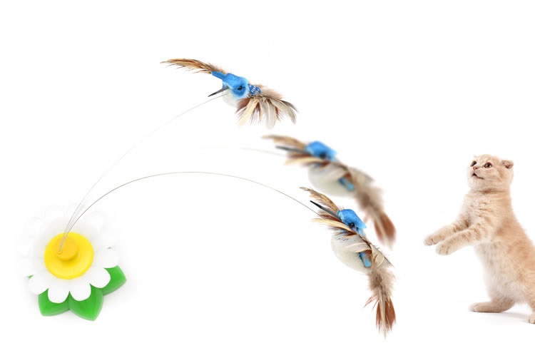 Auskie Rotating Bird/Butterfly Electronic Cat Toy - Image 7