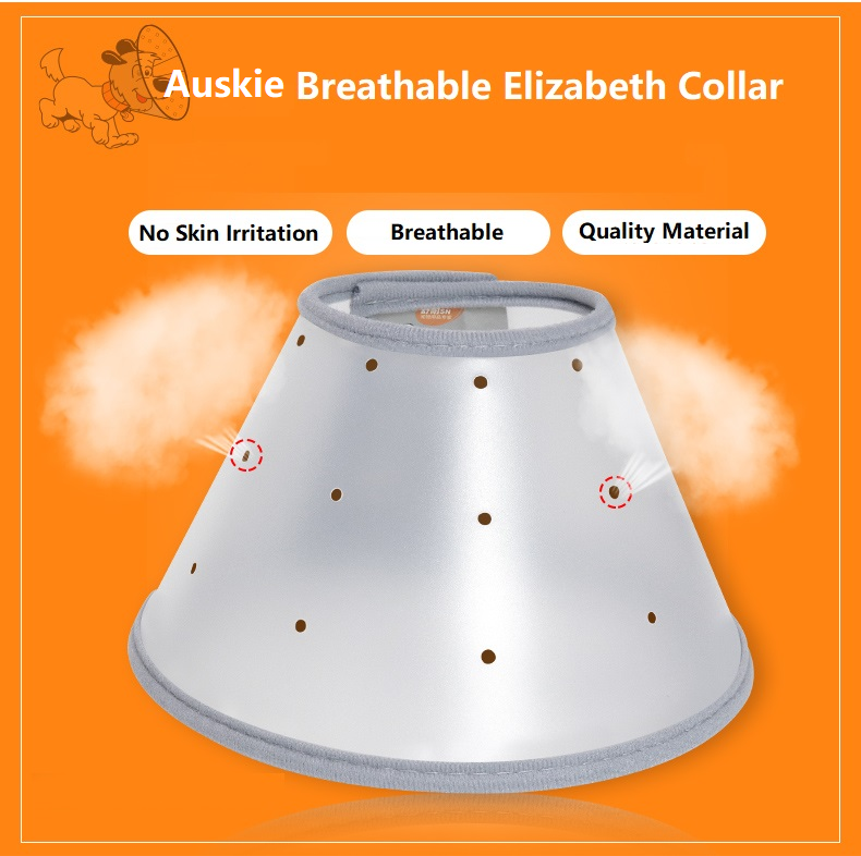 Auskie Adjustable Breathable Elizabeth Collar/E-collar