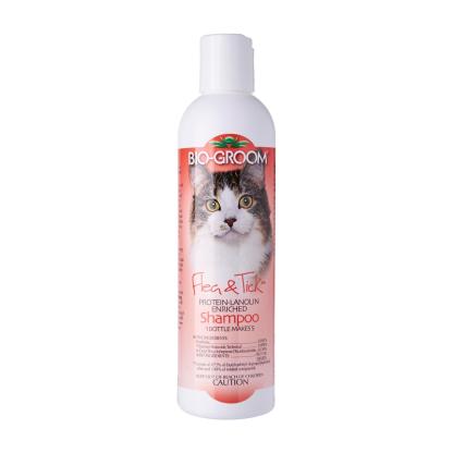Biogroom Flea & Tick - Protein-Lanolin Enriched Cat Shampoo (8 oz)