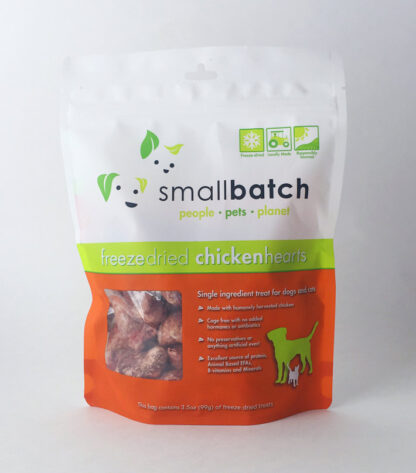 Smallbatch Freeze Dried Chicken Heart Treats for Cat & Dog