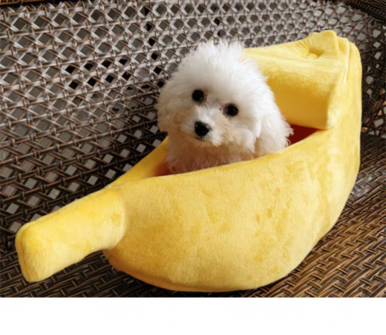 Auskie Banana Cave Pet Bed - Image 2