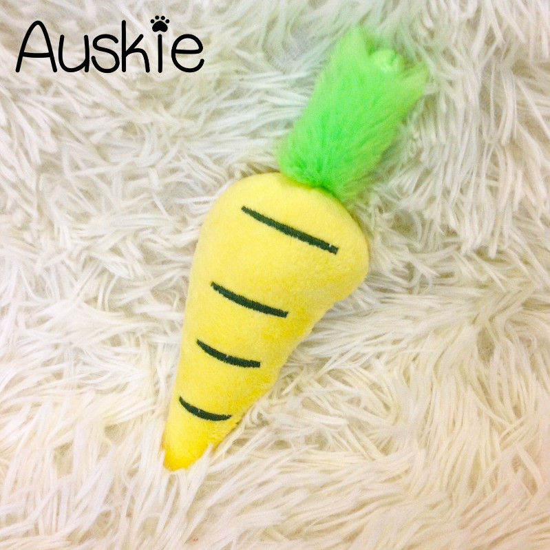 Auskie Three Little Carrots Squeaky Pet Plush - Image 4