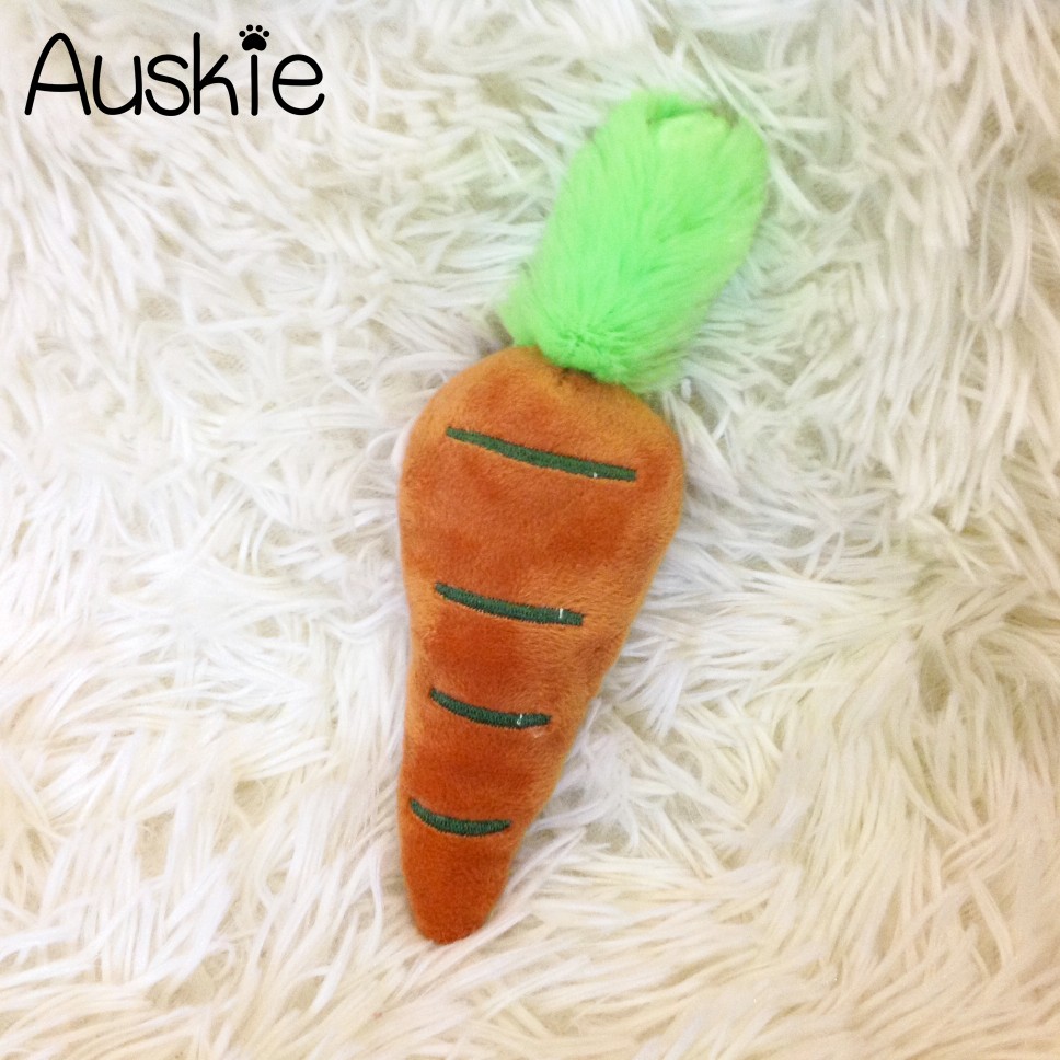 Auskie Three Little Carrots Squeaky Pet Plush - Image 2
