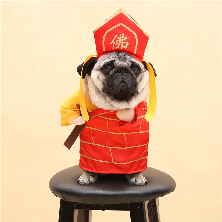 Auskie Journey to the West Tang Sanzang Pet Costume - Image 3