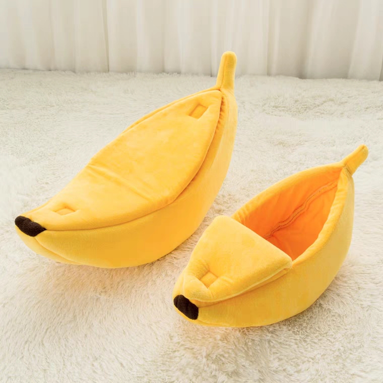Auskie Banana Cave Pet Bed - Image 4