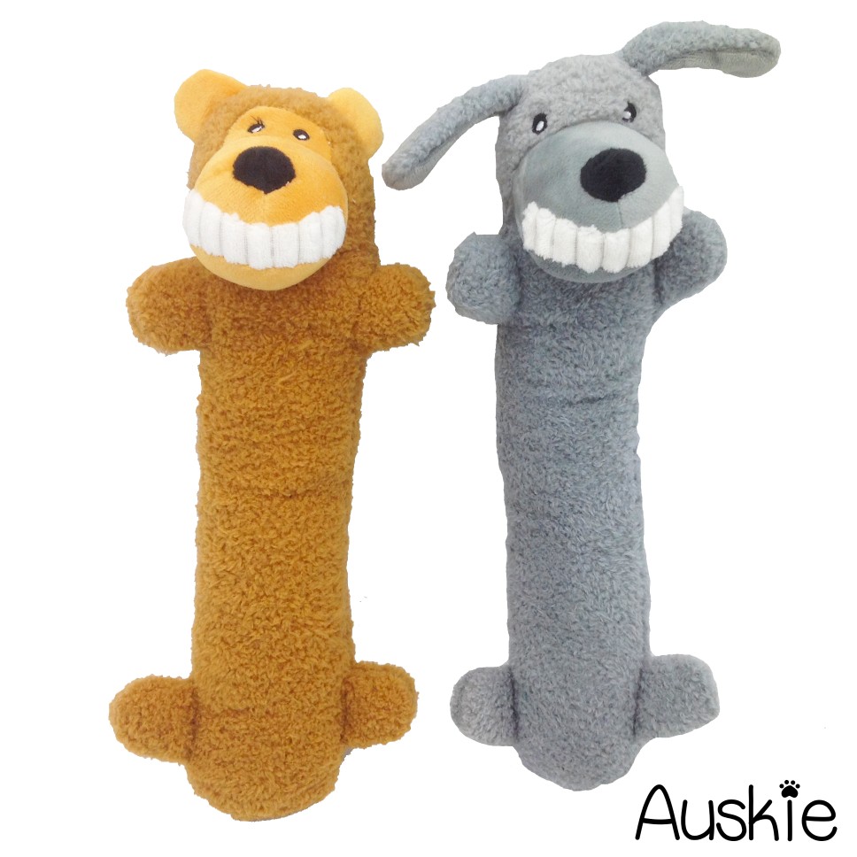 Auskie Teehee Bar Squeaky Pet Plush