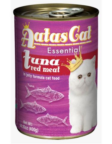 Aatas Cat Essential Tuna Red Meat in Jelly Cat Wet Food 400g - 1 Carton (24 cans)