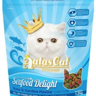 Aatas Cat Seafood Delight Tuna & Sardine Cat Dry Food (2 sizes) - 1.2kg