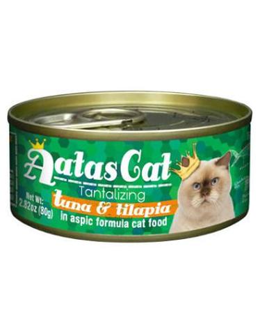 Aatas Cat Tantalizing Tuna & Tilapia in Aspic Cat Wet Food 80g