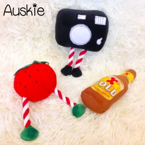 Auskie Chilllax Pal Squeaky Pet Plush