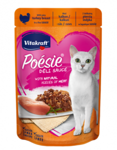 Vitakraft Cat Poesie Deli Sauce Turkey Breast 85g (1 Carton)
