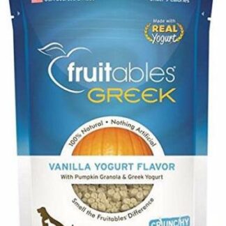 Fruitables Greek Vanilla Yogurt Flavor Crunchy Dog Treats