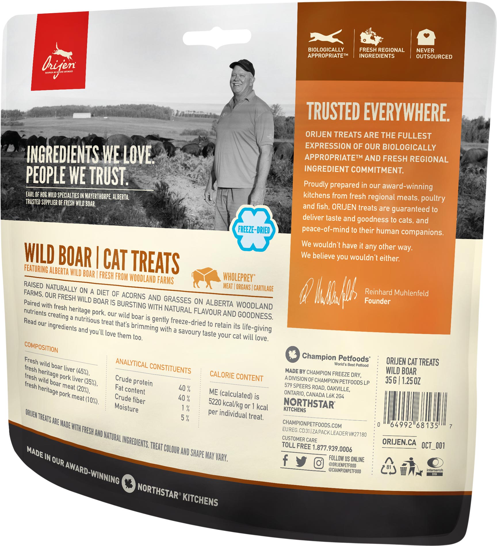 orijen wild boar cat treats