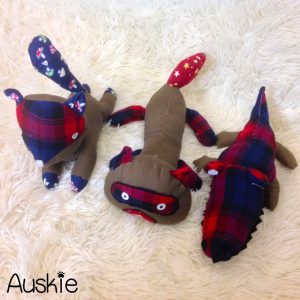 Auskie Patchy Forest Pal Squeaky Pet Plush